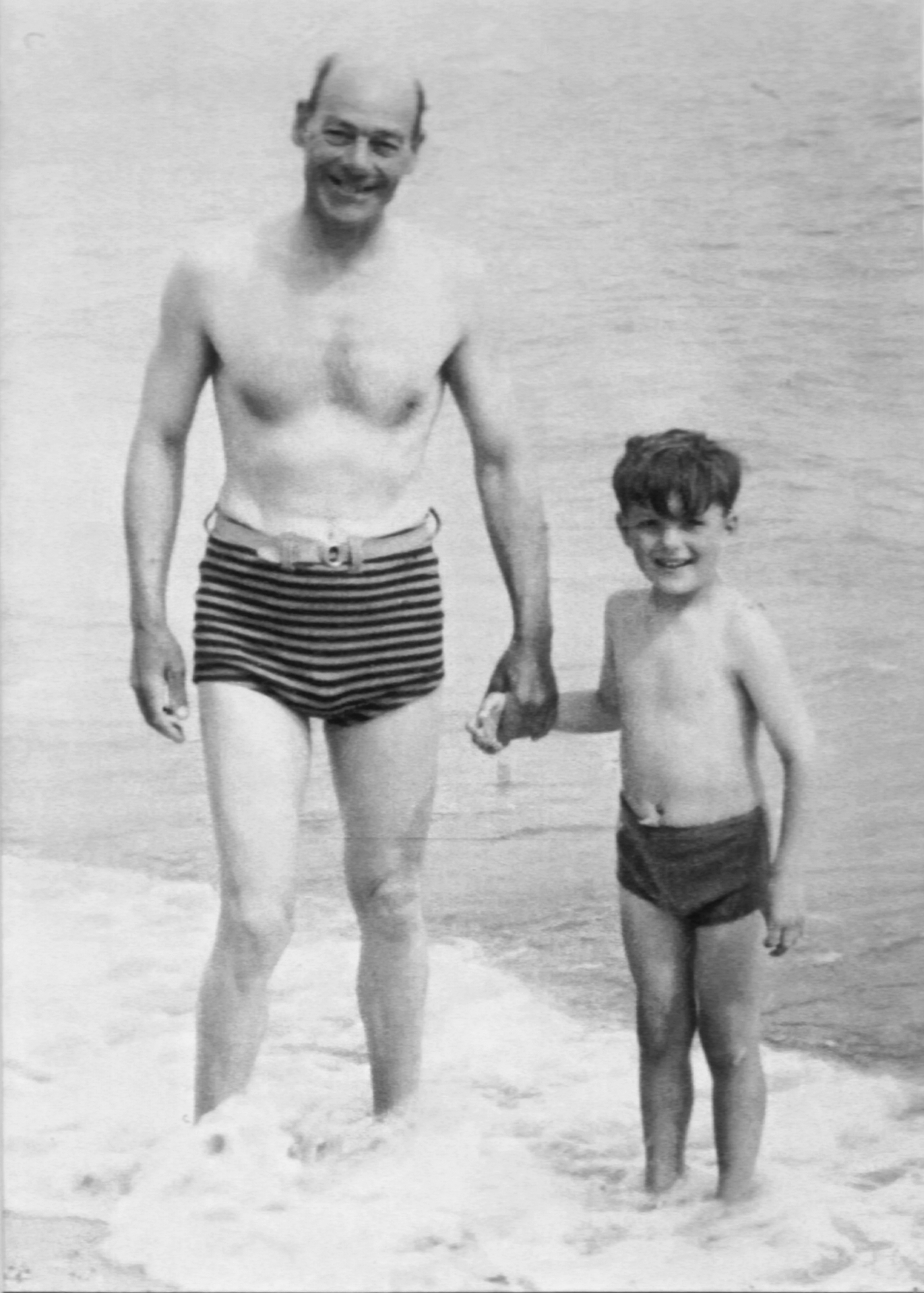 Tony's first swim Tony's first swim